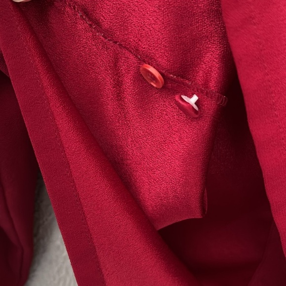 VTG Women’s OSCAR DE LA RENTA Polyester Top Womens Clergy Chef Fashion 6 Red - Picture 10 of 10